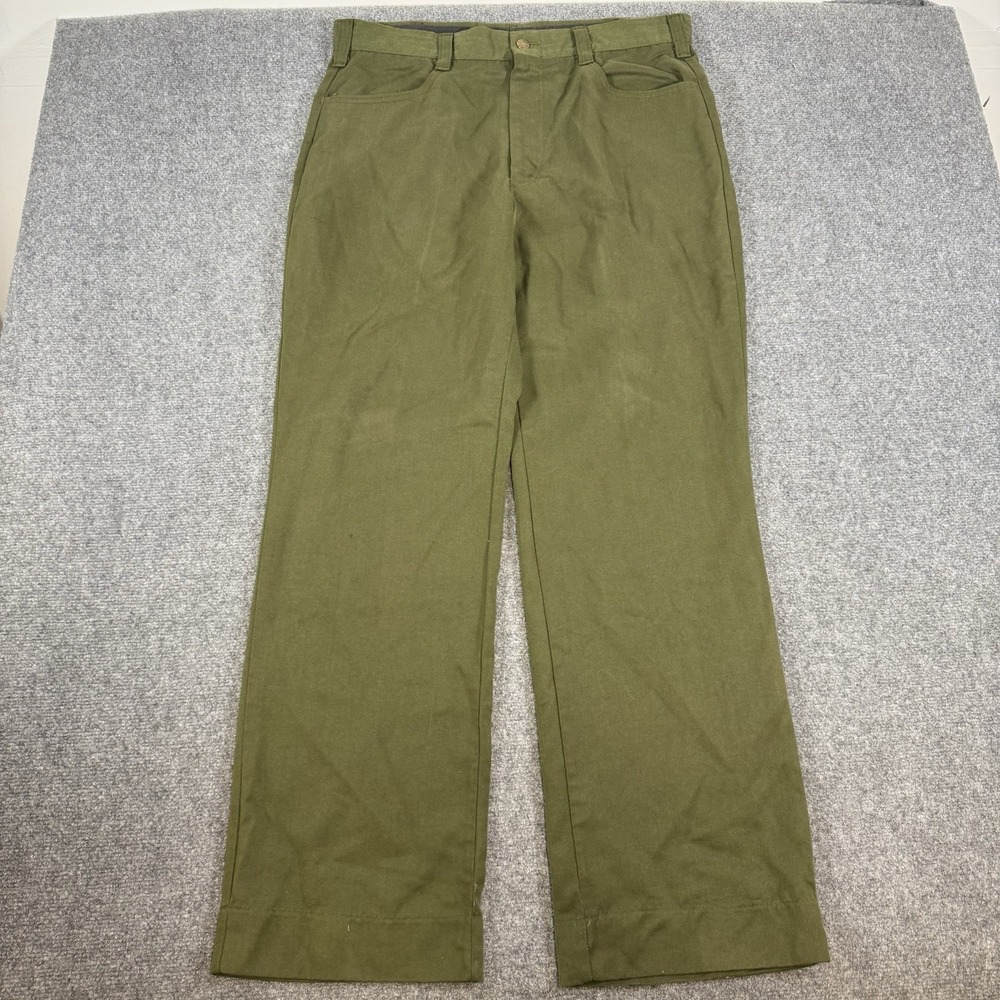 Vintage US Military Jeans Mens 38 (34x33) Green‎ Flame Resistant Aramid FR 80s